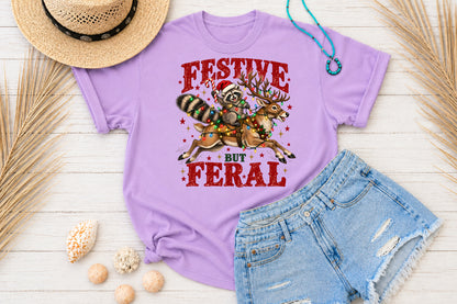 Festive But Feral Christmas PNG
