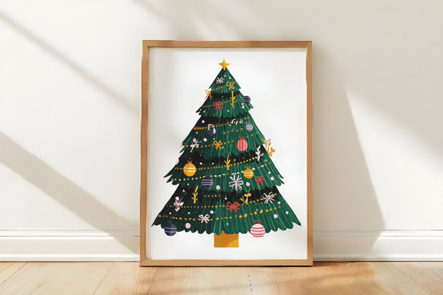 Festive Christmas Tree Clipart PNG Bundle | Cute Watercolor Holiday Christmas Trees | Winter Tree PNG