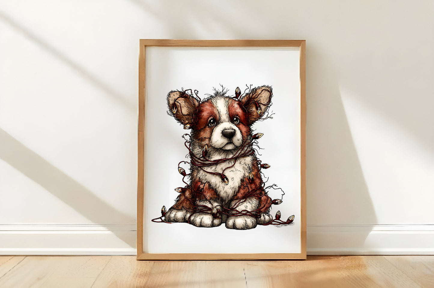 Festive Dog Winter Clipart PNG