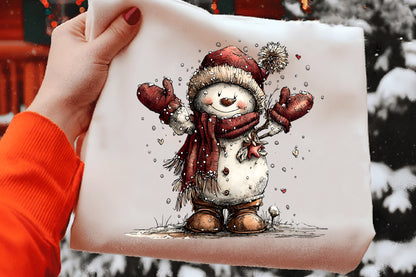 Festive Snowman Winter Clipart PNG