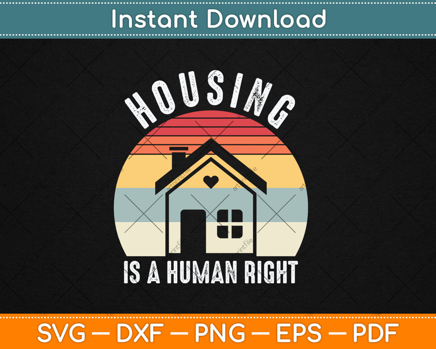 Fight Poverty Stop Rent Evictions Housing Is A Human Right Svg Digital Cutting File