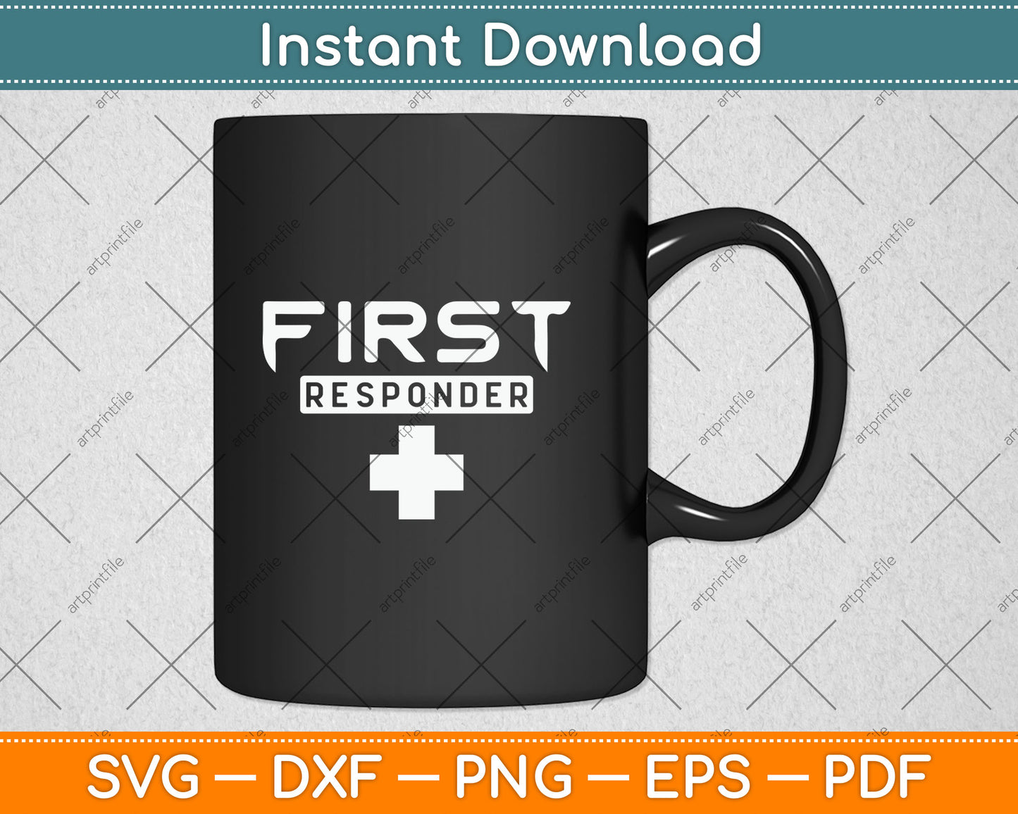 First Responder EMT Paramedic Emergency Aid Helper Svg Digital Cutting File