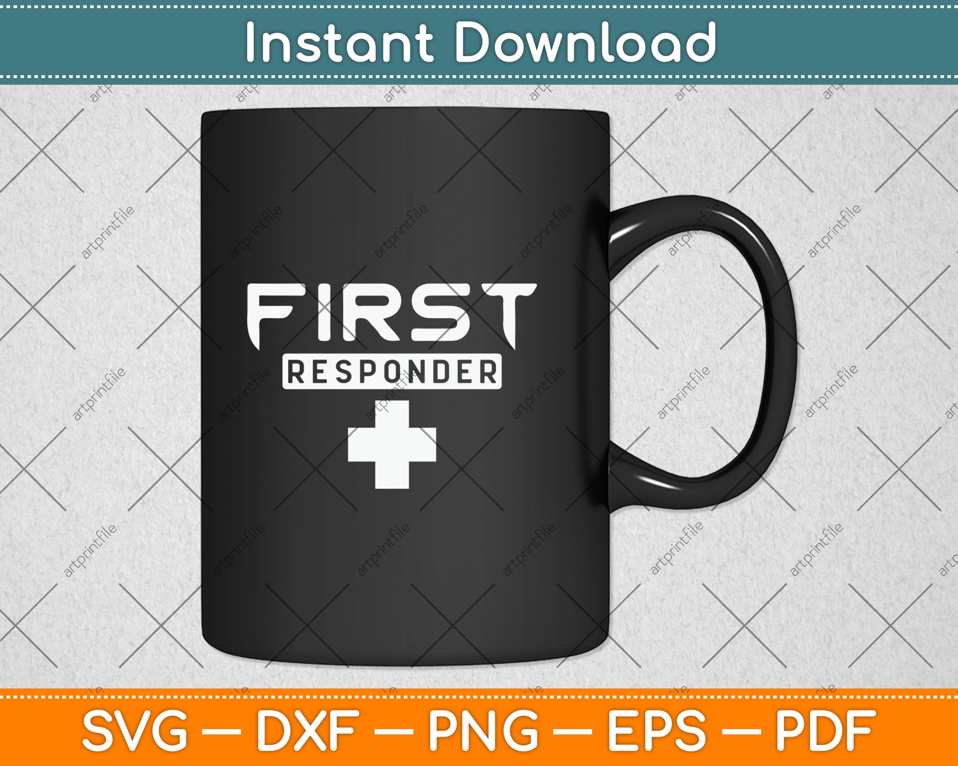 First Responder EMT Paramedic Emergency Aid Helper Svg Digital Cutting File