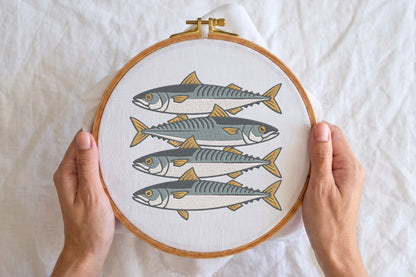 Fish Embroidery Design – Cute Fish Machine Embroidery Pattern, Ocean & Sea Life Embroidery Design