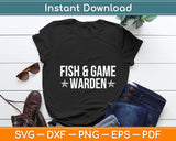 Fish and Game Warden Halloween Costume Svg Digital Cutting File