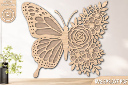 Floral Butterfly SVG Bundle
