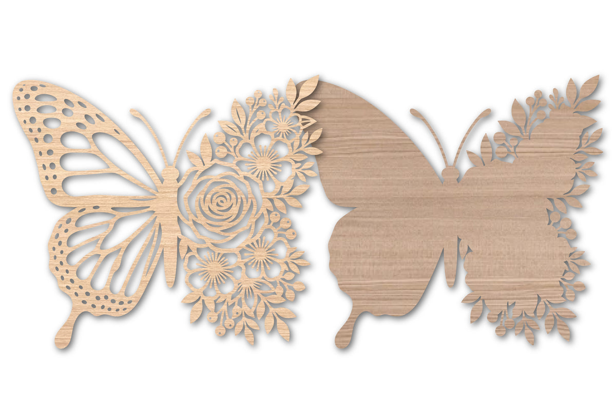 Floral Butterfly SVG Bundle