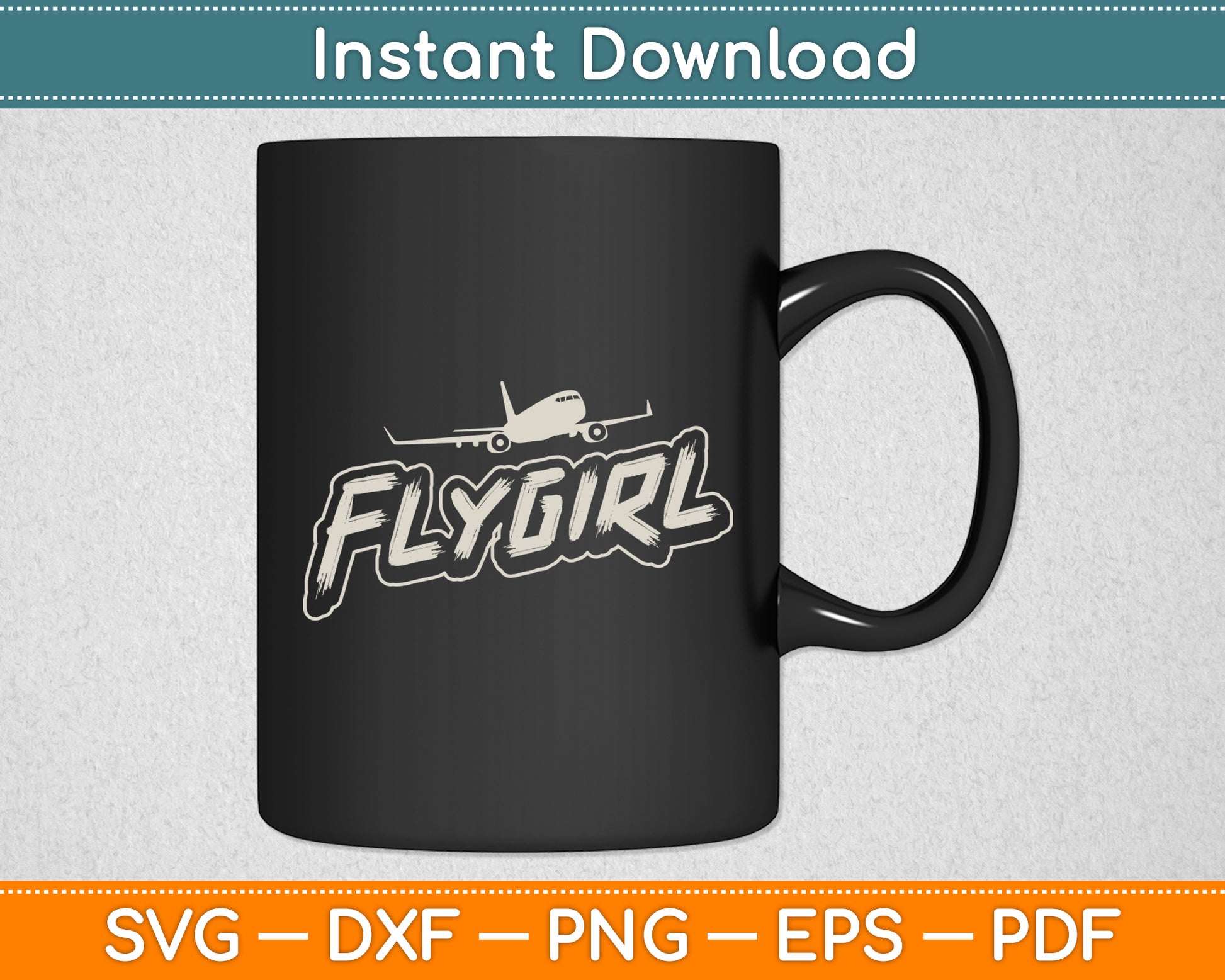 Flygirl Aviation Pilot Flight Vintage Svg Png Dxf Digital Cutting File