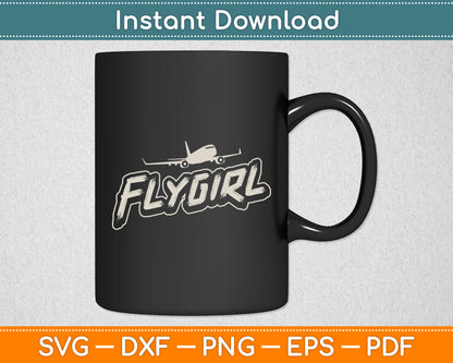 Flygirl Aviation Pilot Flight Vintage Svg Png Dxf Digital Cutting File