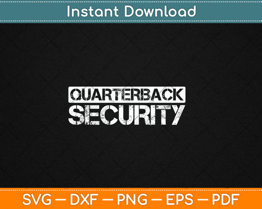 Football Offensive Line Lineman Quarterback Protection Svg Digital Cutting File