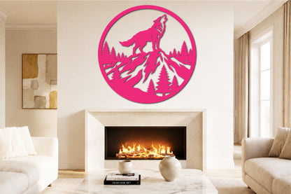 Wolf Mountain Laser Cut SVG