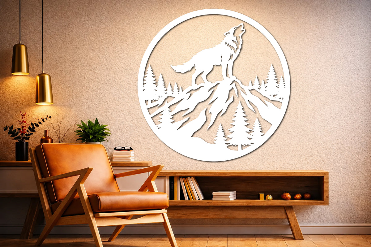 Wolf Mountain Laser Cut SVG