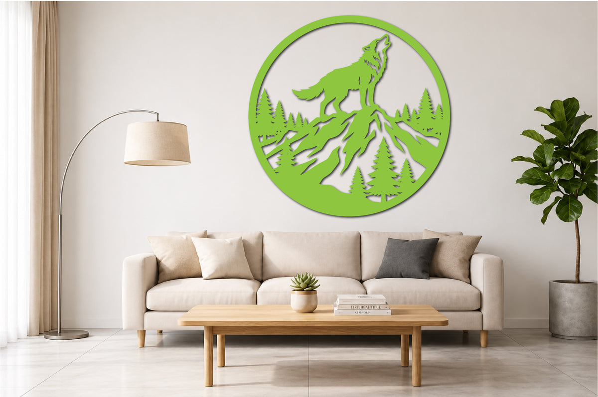 Wolf Mountain Laser Cut SVG