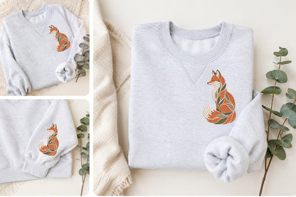 Vintage Fox Embroidery Design