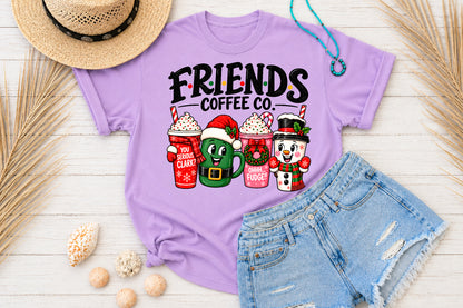Friends Coffee Co Christmas PNG Sublimation