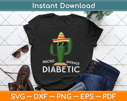 Fun Cute Diabetes Joke Saying Funny Diabetic SVG Digital Cutting File