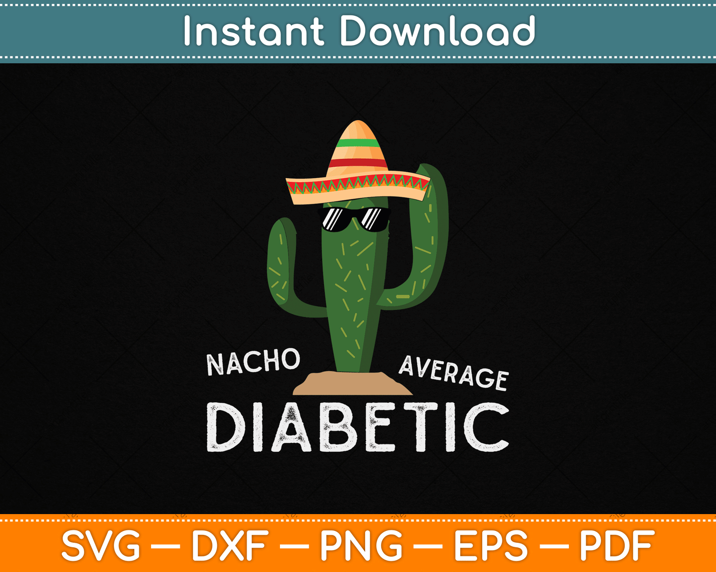 Fun Cute Diabetes Joke Saying Funny Diabetic SVG Digital Cutting File
