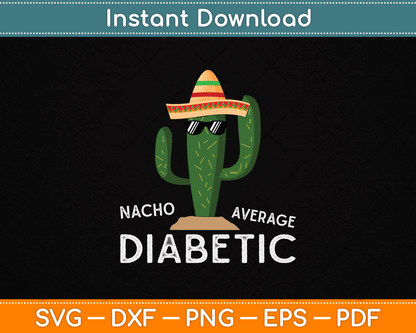 Fun Cute Diabetes Joke Saying Funny Diabetic SVG Digital Cutting File