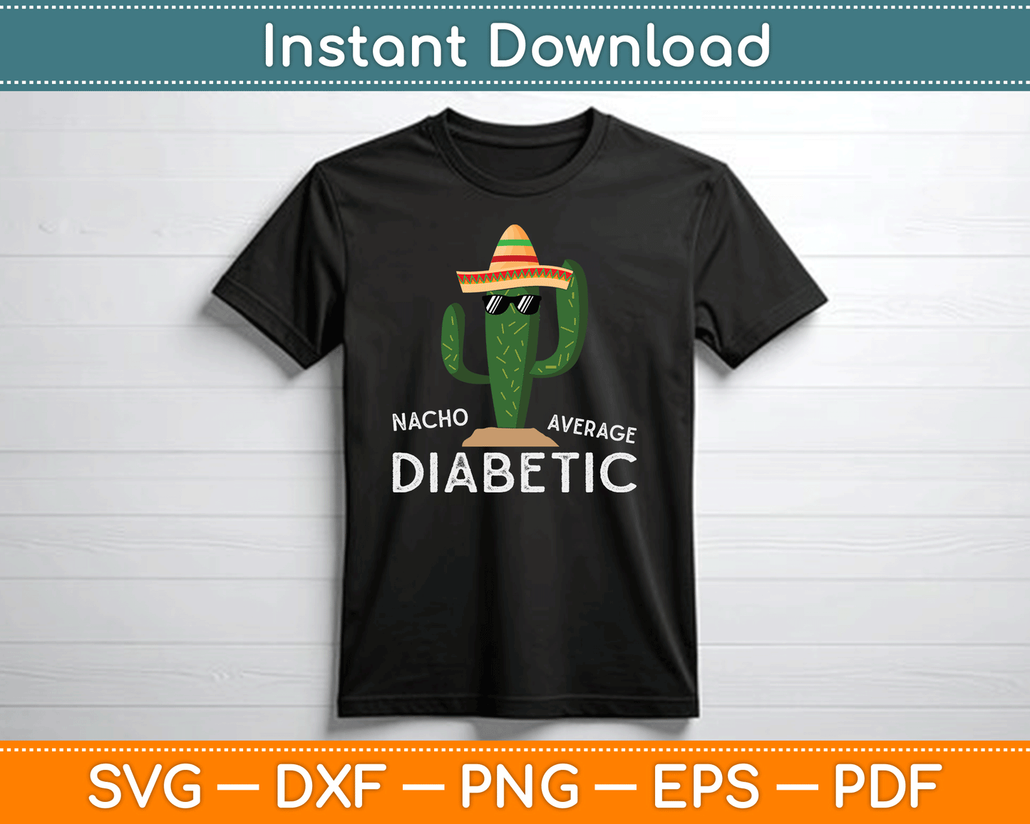 Fun Cute Diabetes Joke Saying Funny Diabetic SVG Digital Cutting File
