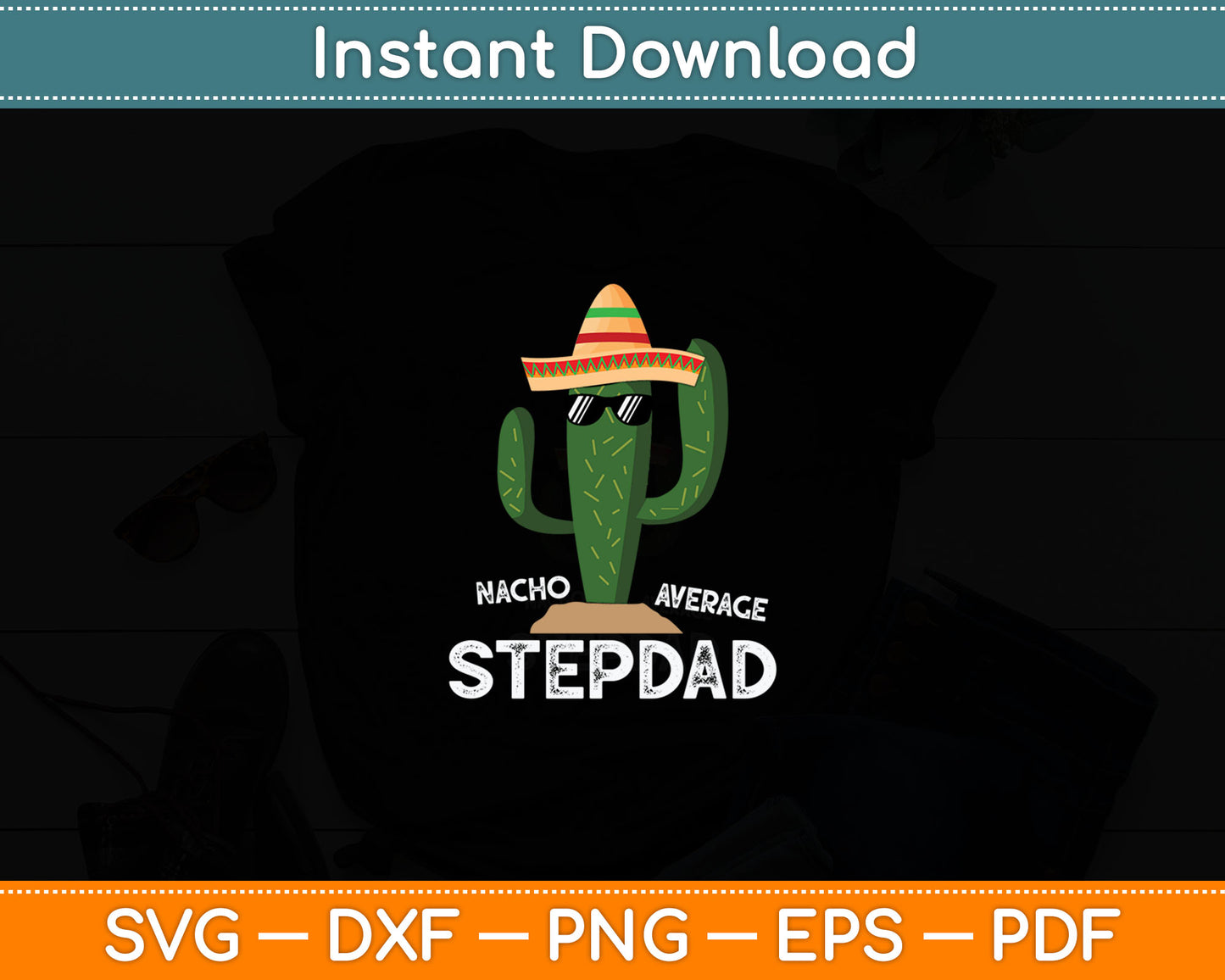 Fun Hilarious Stepfather Humor Funny Stepdad Svg Digital Cutting File