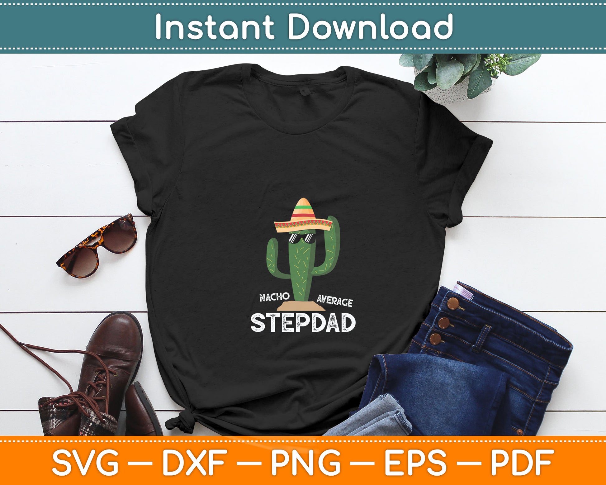 Fun Hilarious Stepfather Humor Funny Stepdad Svg Digital Cutting File