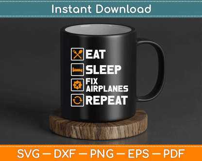 Funny Airplane Mechanic Aircraft Aviation Technician SVG Digital Cutting File