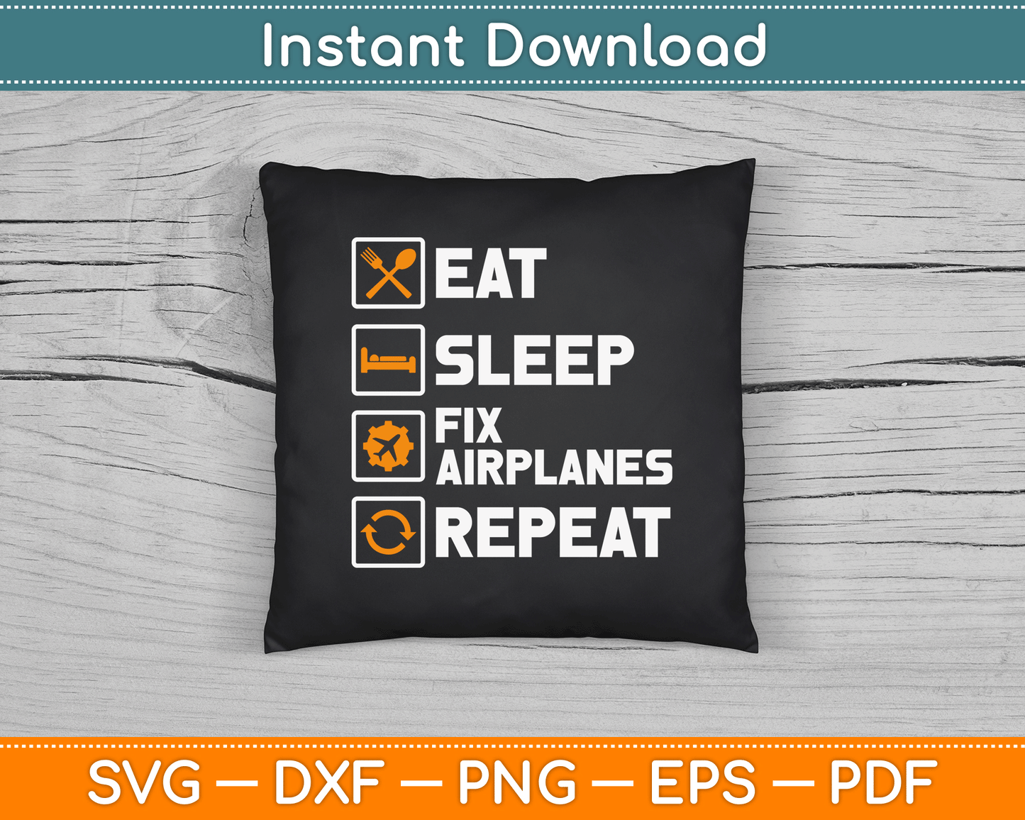 Funny Airplane Mechanic Aircraft Aviation Technician SVG Digital Cutting File