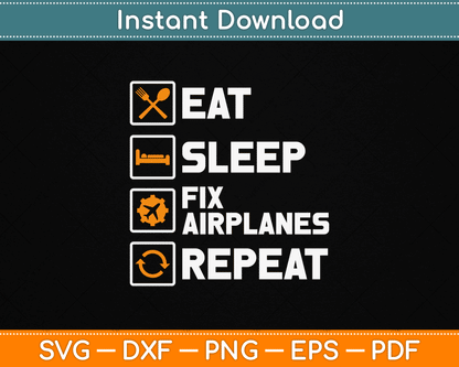 Funny Airplane Mechanic Aircraft Aviation Technician SVG Digital Cutting File