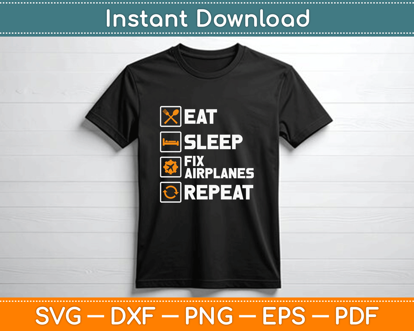 Funny Airplane Mechanic Aircraft Aviation Technician SVG Digital Cutting File