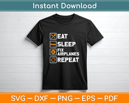 Funny Airplane Mechanic Aircraft Aviation Technician SVG Digital Cutting File