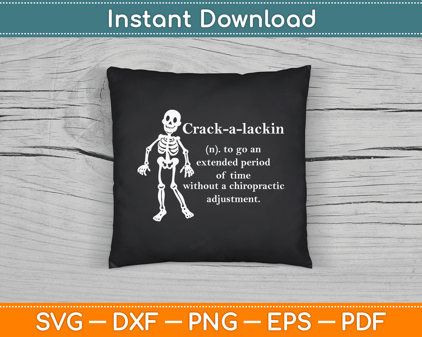 Funny Chiropractor Definition Chiropractic SVG Digital Cutting File