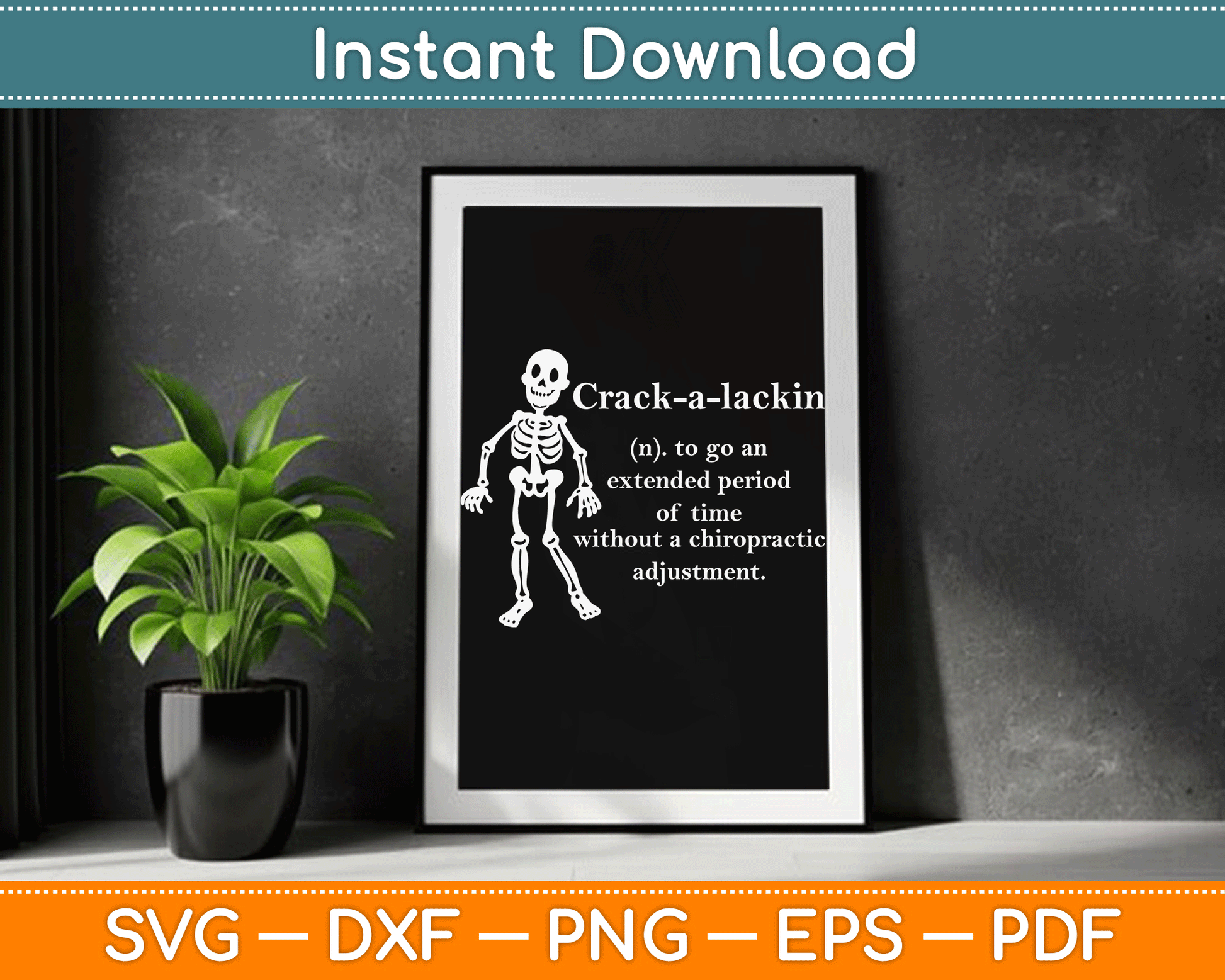 Funny Chiropractor Definition Chiropractic SVG Digital Cutting File