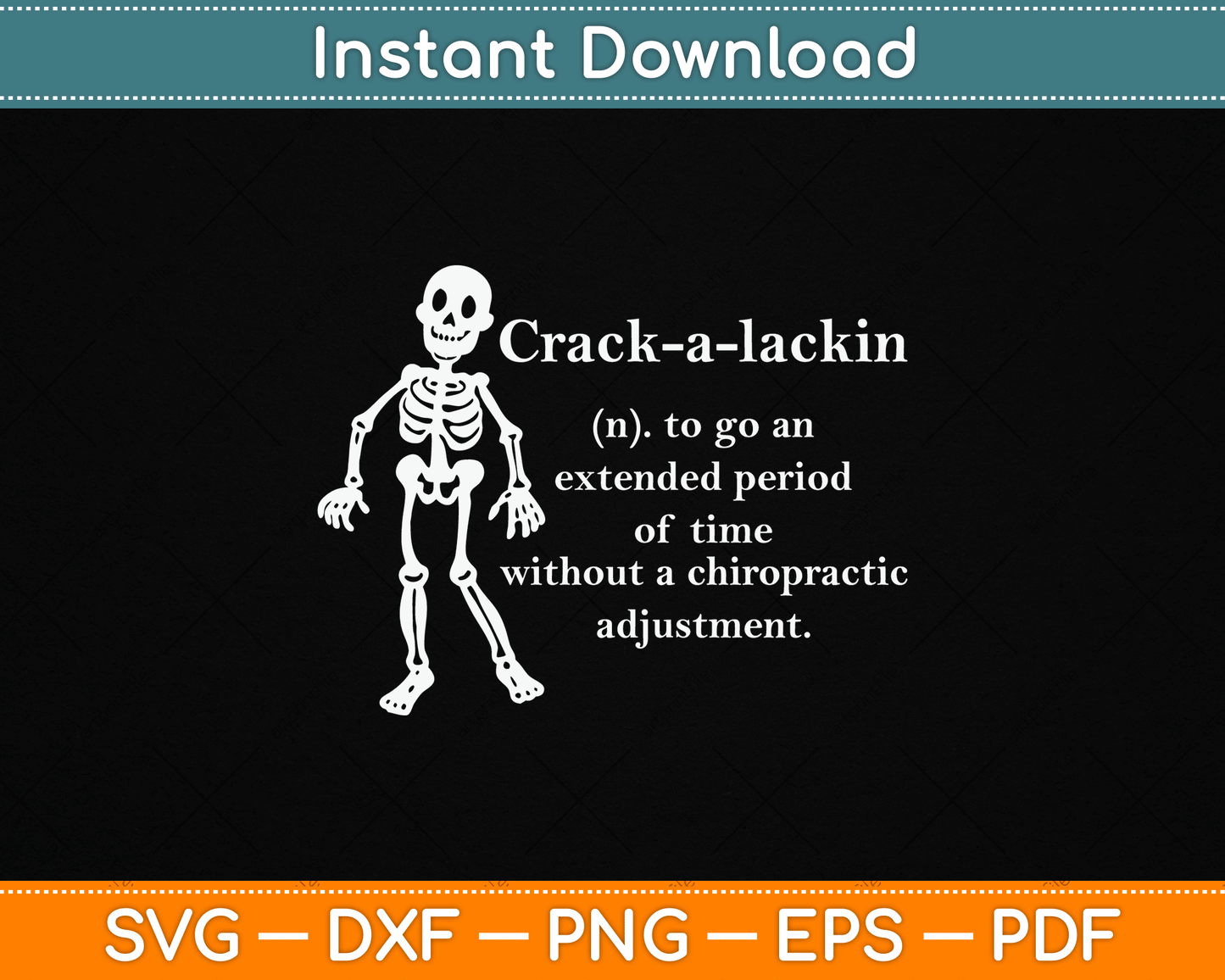 Funny Chiropractor Definition Chiropractic SVG Digital Cutting File