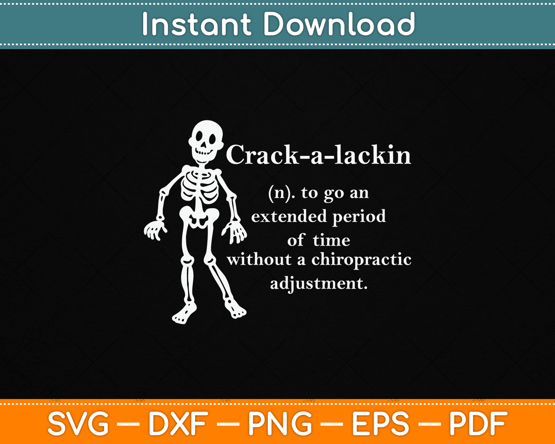 Funny Chiropractor Definition Chiropractic SVG Digital Cutting File
