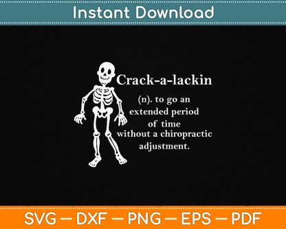 Funny Chiropractor Definition Chiropractic SVG Digital Cutting File