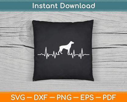 Funny Doberman Heartbeat SVG Digital Cutting File