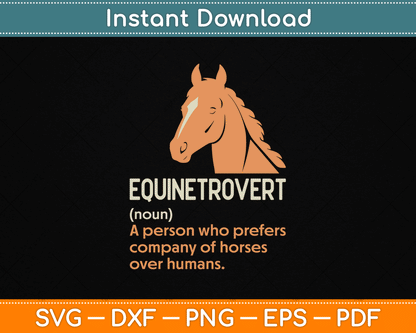 Funny Horse Definition SVG Digital Cutting File