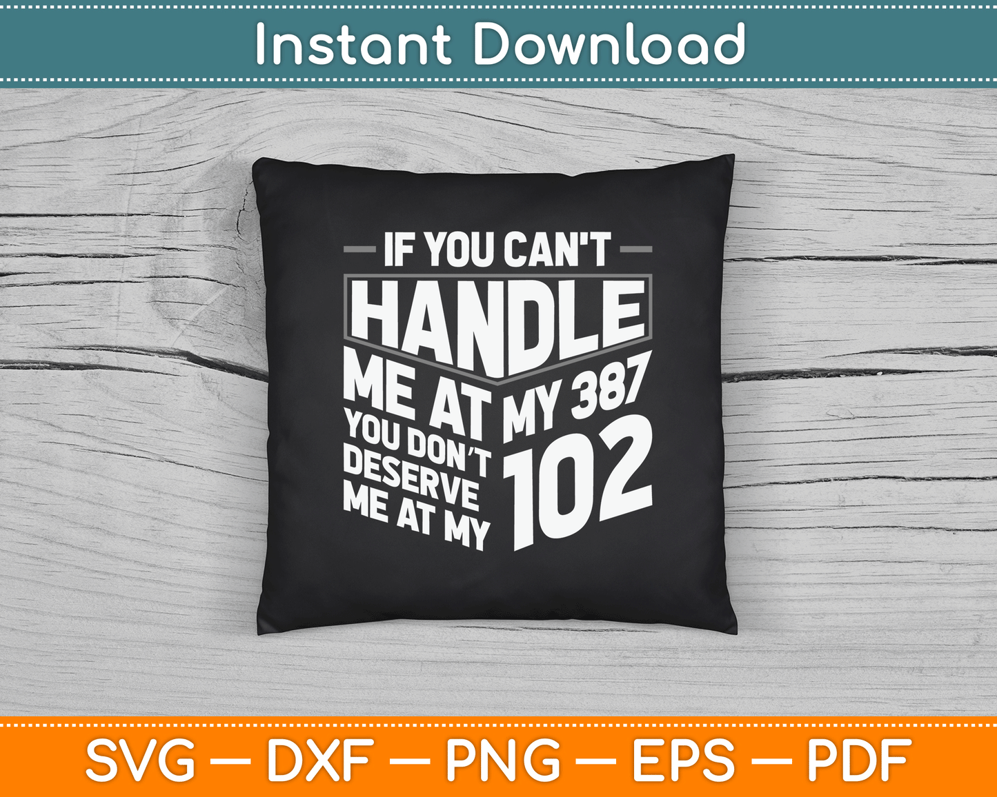 If You Can't Handle Me Diabetic Type 1 Diabetes Funny SVG Digital Cutting File