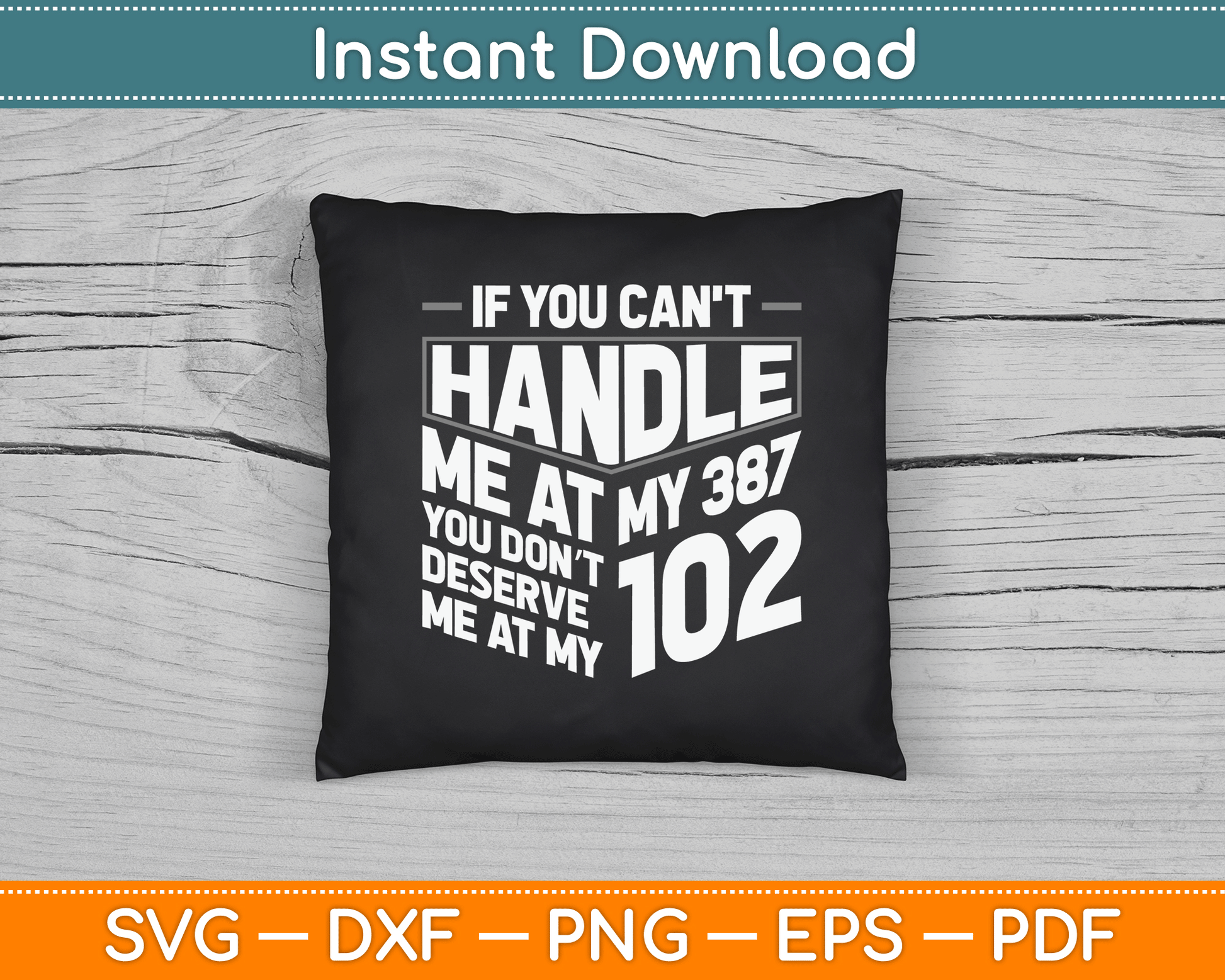 If You Can't Handle Me Diabetic Type 1 Diabetes Funny SVG Digital Cutting File