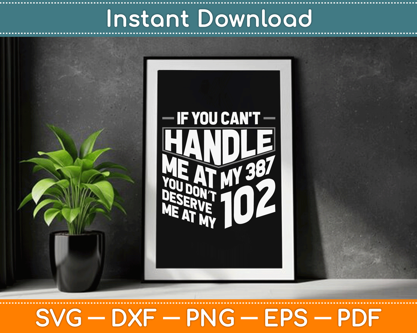 If You Can't Handle Me Diabetic Type 1 Diabetes Funny SVG Digital Cutting File