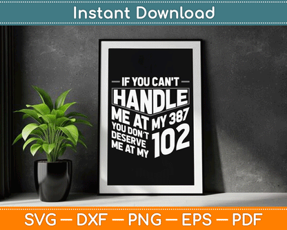 If You Can't Handle Me Diabetic Type 1 Diabetes Funny SVG Digital Cutting File