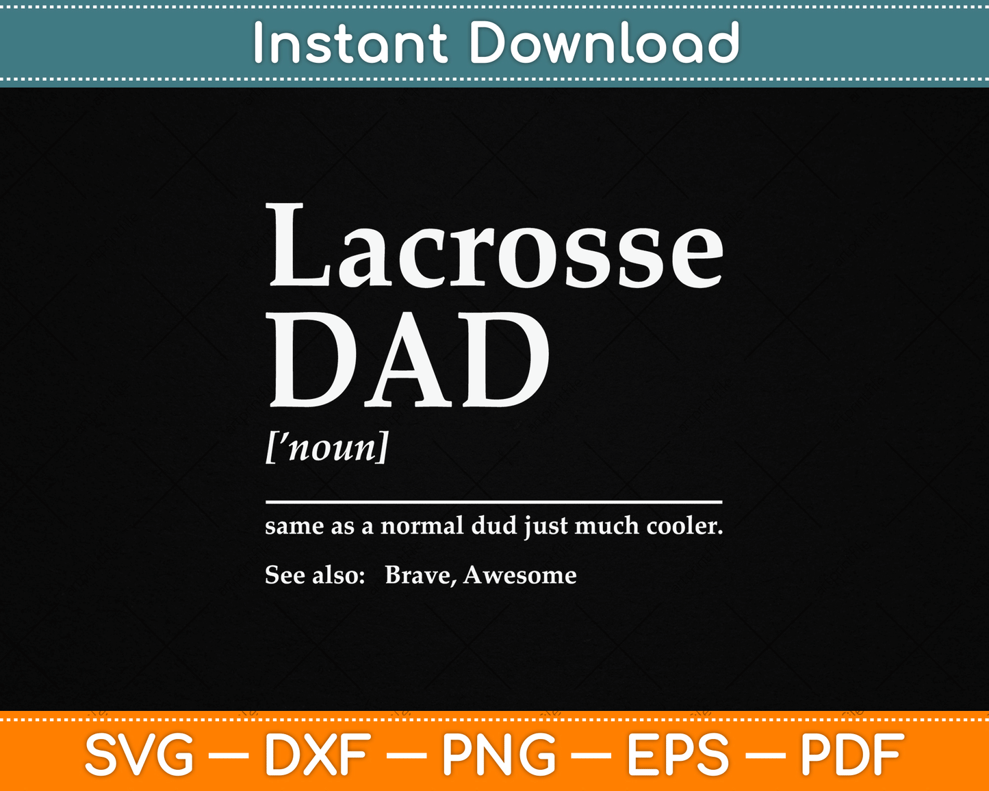 Funny Lacrosse Quote Definition SVG Digital Cutting File