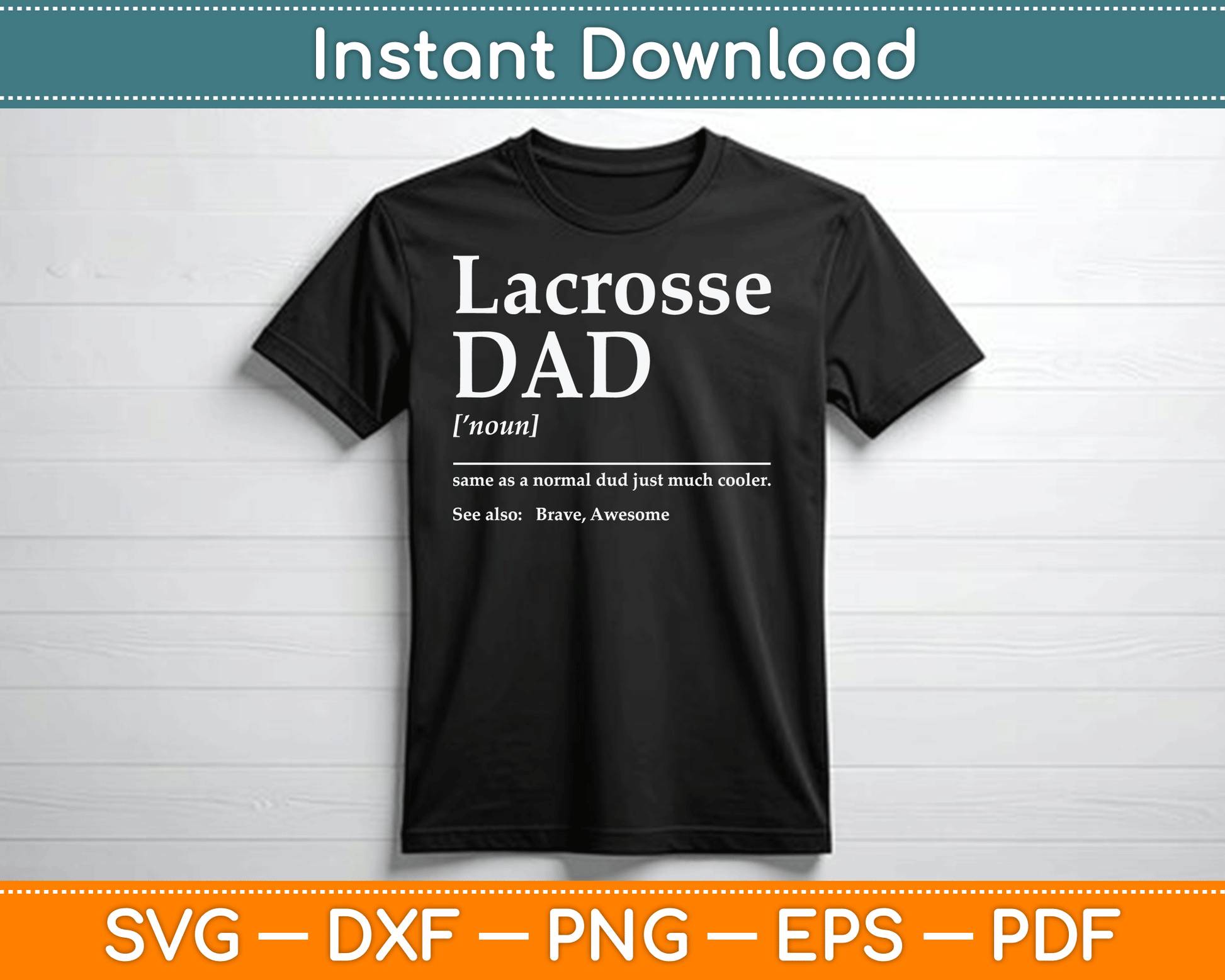 Funny Lacrosse Quote Definition SVG Digital Cutting File