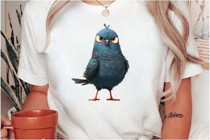 Funny Cute Birds Clipart PNG