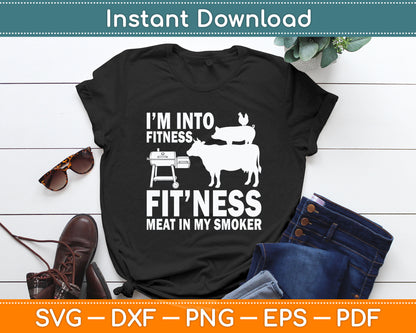 Funny BBQ Meat Smoking Art For Men Women Barbeque Griller Svg Digital Cutting File