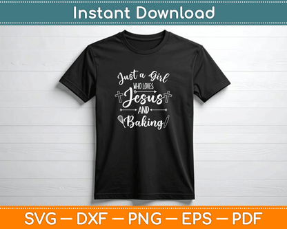 Jesus and baking SVG digital download for Christian women bakers