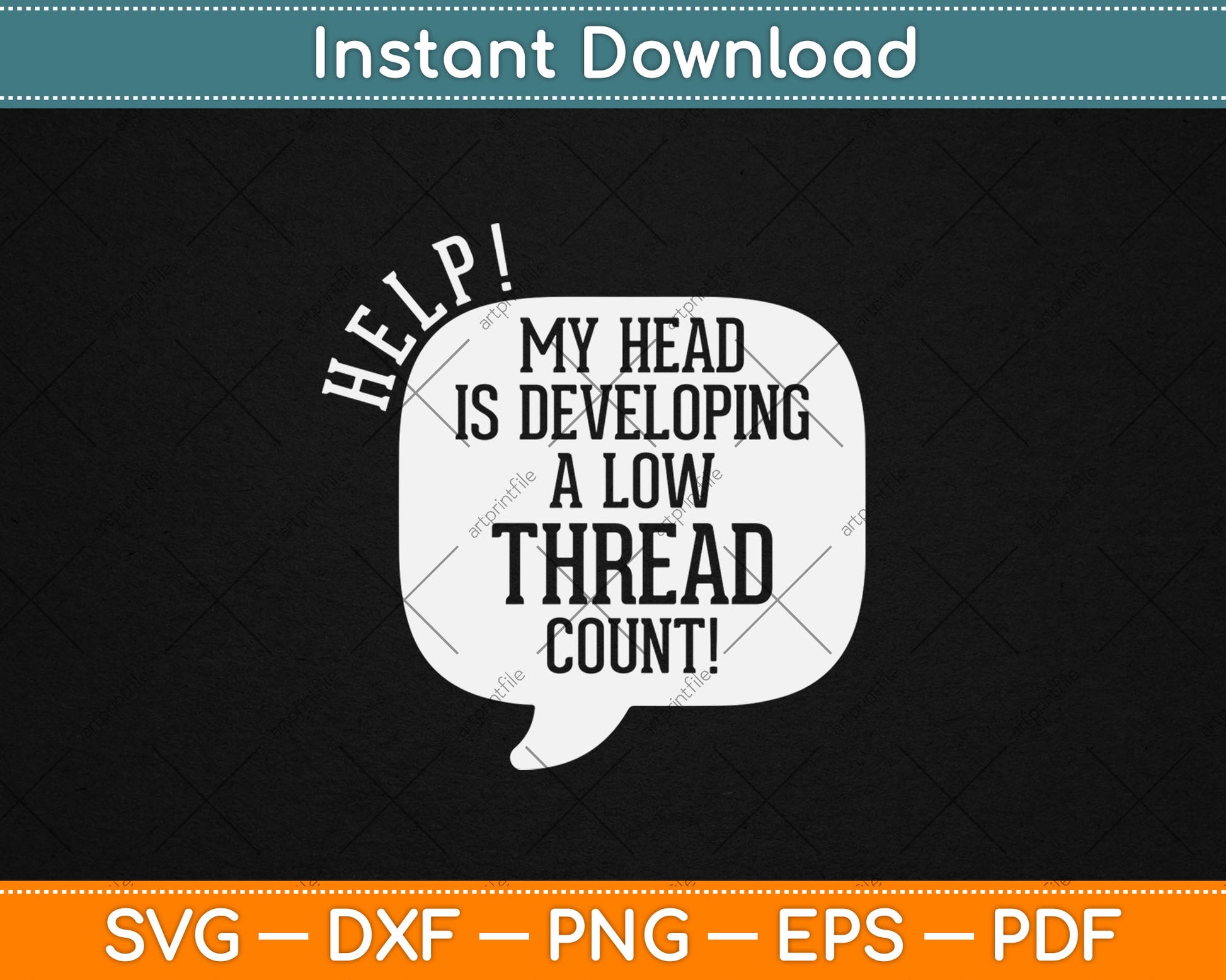 Funny Bald Guy Svg Digital Cutting File