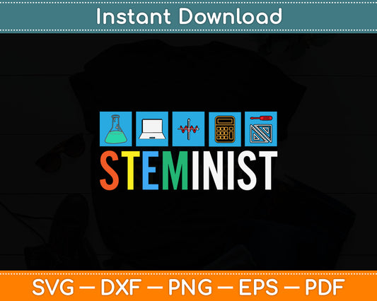 Funny Biology Steminist Svg Digital Cutting File