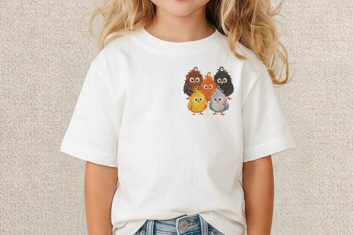 Funny Bird Crazy Chickens Embroidery Design – Hilarious Chicken Machine Embroidery Pattern, Funny Farm Animal & Country Embroidery Design