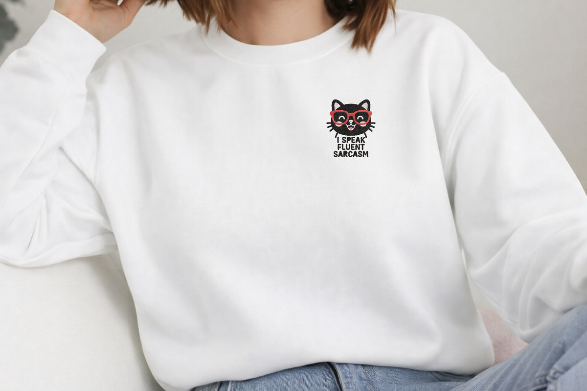 Funny Black Cat Embroidery Bundle